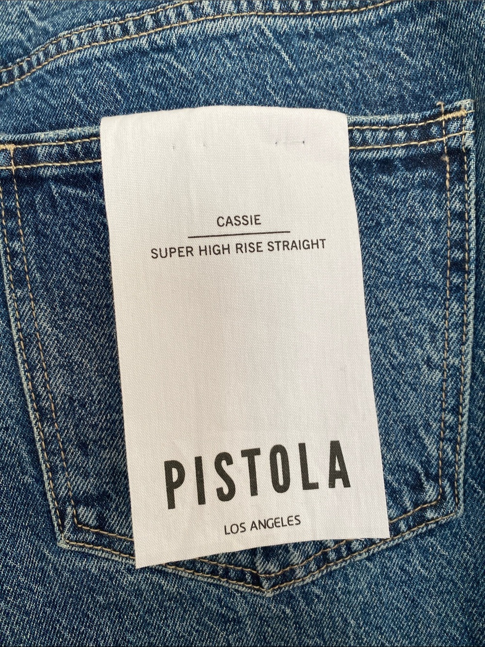 Pistola Cassie Super High Rise Straight Jean in Palladium Size 28 NWT - Picture 5 of 9
